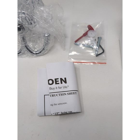 Moen YB5403CH Kingsley Double Robe Hook Chrome New Open Box - Picture 5 of 5